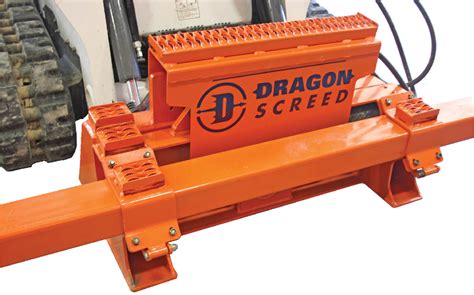 screed for skid steer|dragon screed attachment.